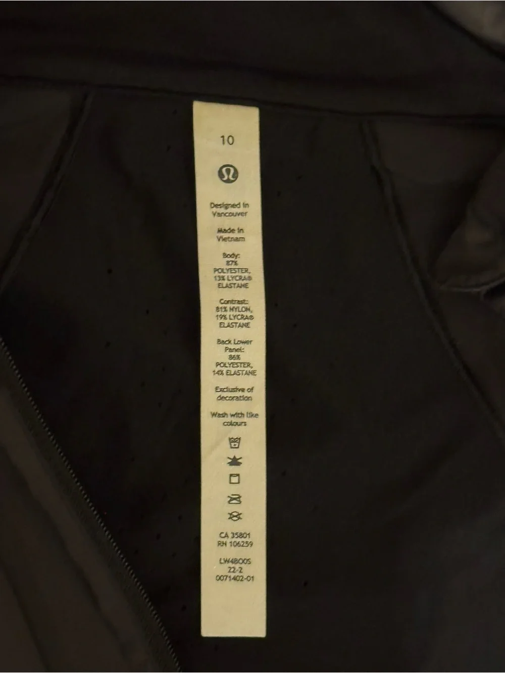 Lululemon 🍋 Rain Jacket Sz 10